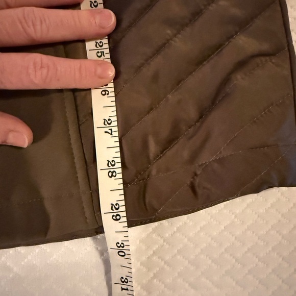 Women’s Jones New York Quilted Removable Hooded Brown Utility Jacket (Size XL) - Picture 14 of 16